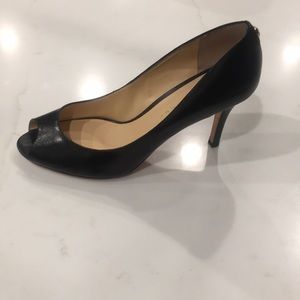 Ivanka Trump black high heel size 11, peep toe